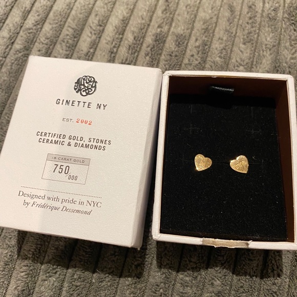 Ginette NY Be Mine earrings in 18K rose gold - Picture 2 of 5